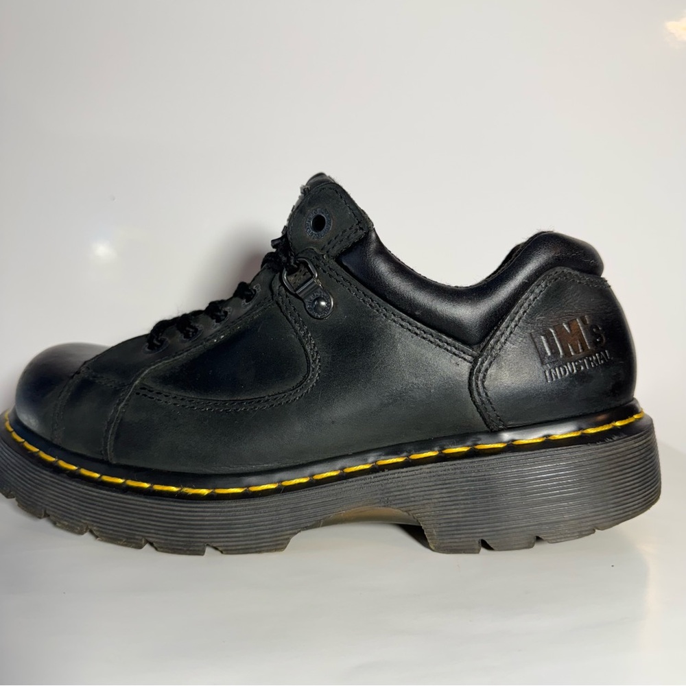 Dr. Martens Doc Air Wair 7A16 Industrial 
Black Leather Shoes US Men 9/Women 10 - Picture 7 of 14